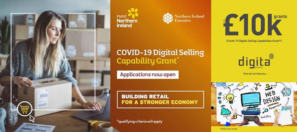 COVID-19 Digital Selling Capability Grant - eCommerce and digital services relating to building on-line sales.